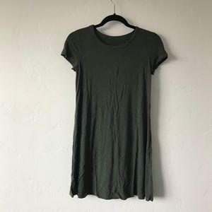 SOLD- Forest green swing dress